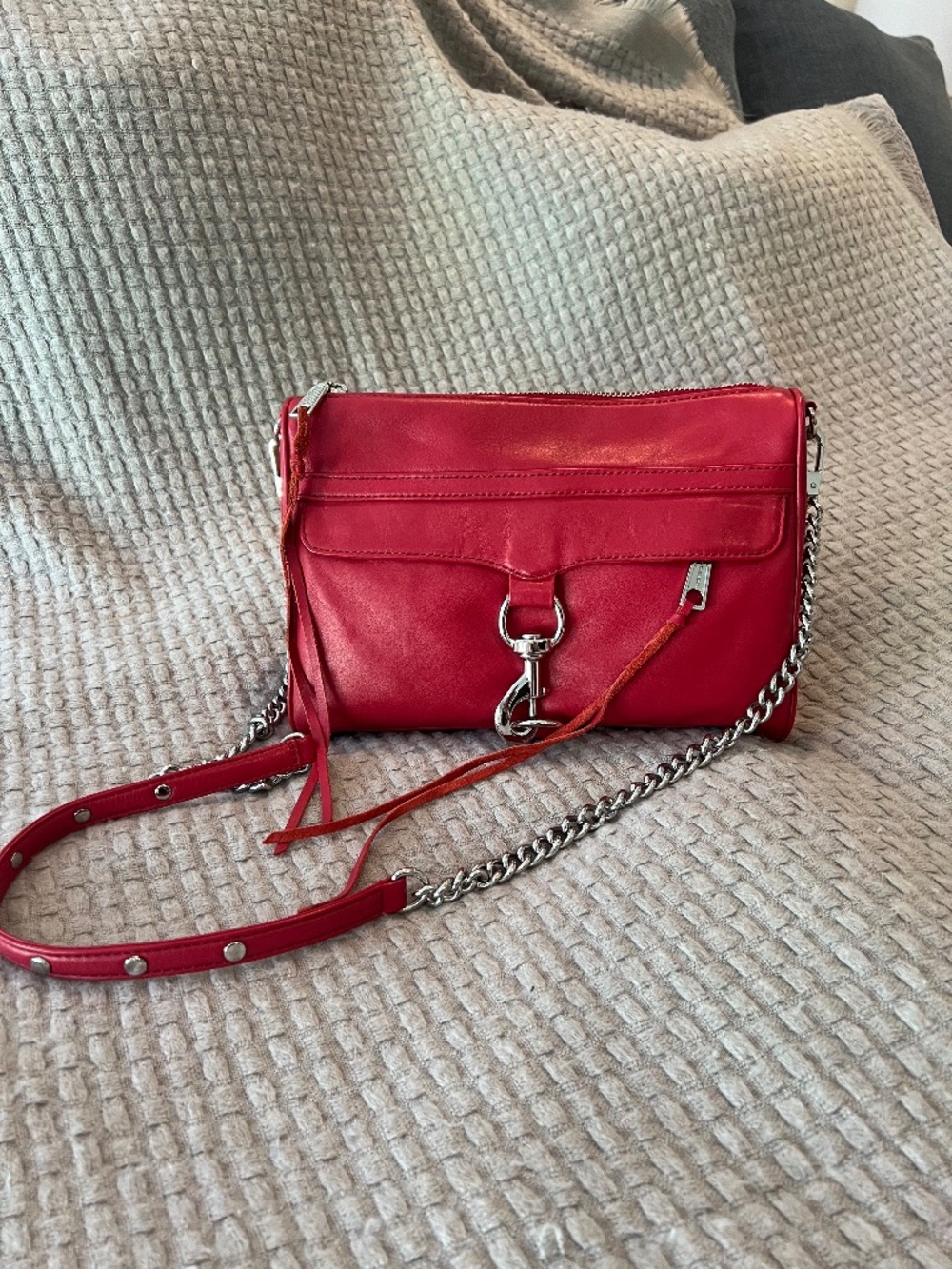 Rebecca Minkoff Mac (Large) Crossbody Bag - Red (LIKE NEW)